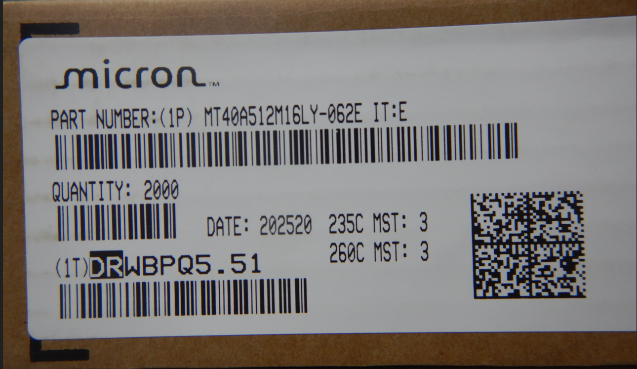 MT40A512M16LY-062E IT:E